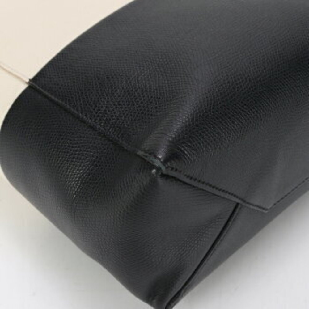 Celine Vertical Cabas Leather Shoulder Bag Crossbody Handbag Tote Two Tone - Picture 7 of 14